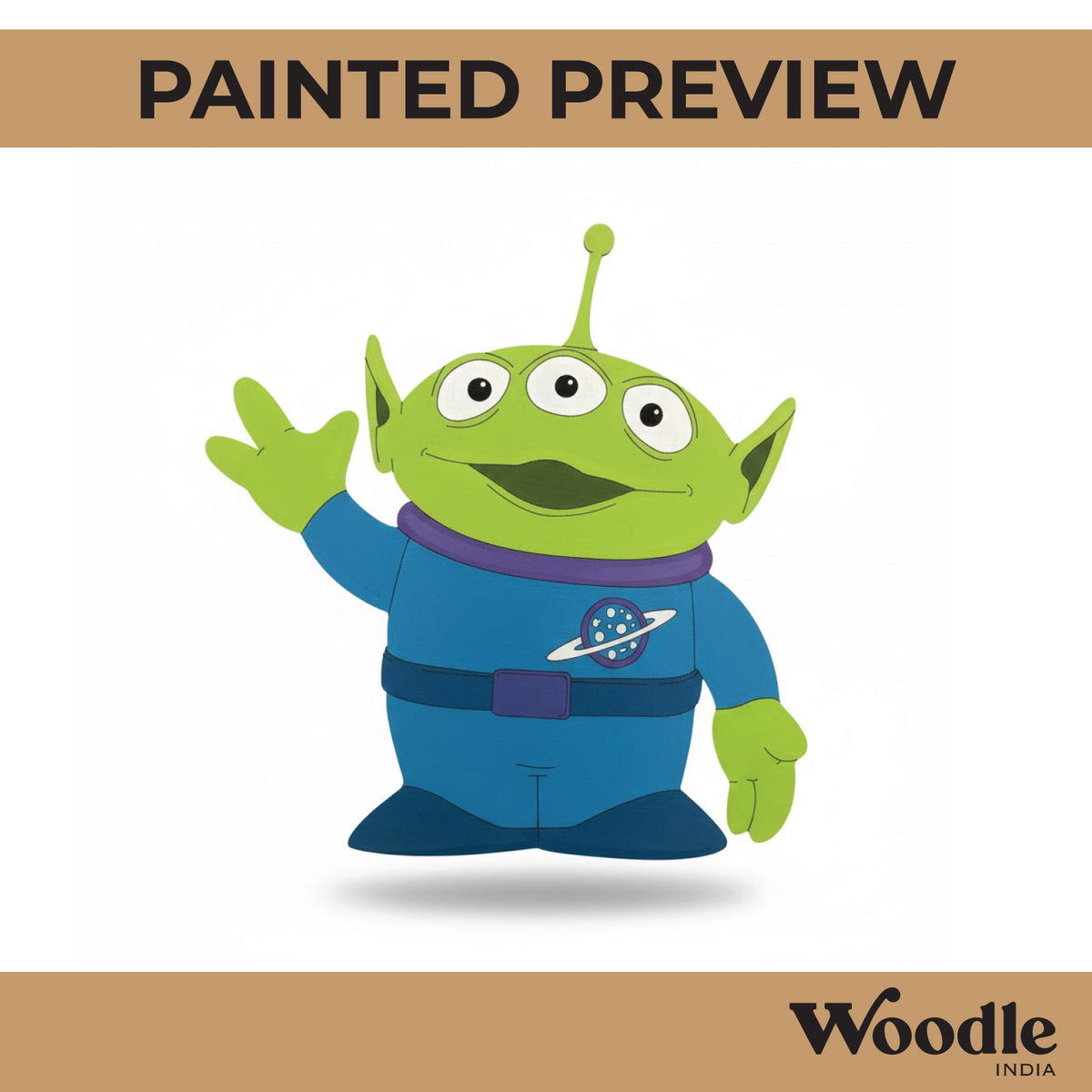 Alien Toy Story Pre Marked MDF Design 1