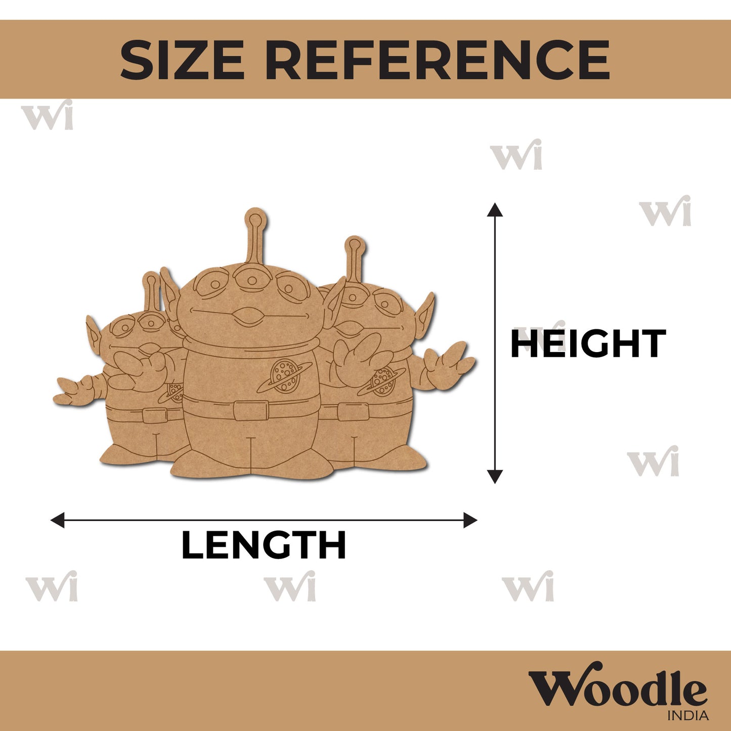 Alien Toy Story Pre Marked MDF Design 2