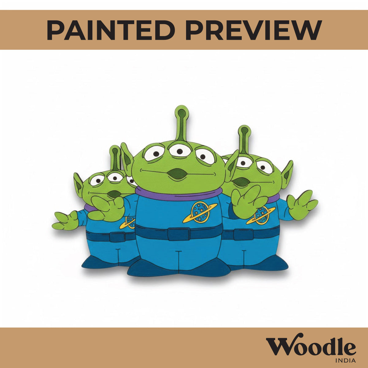 Alien Toy Story Pre Marked MDF Design 2