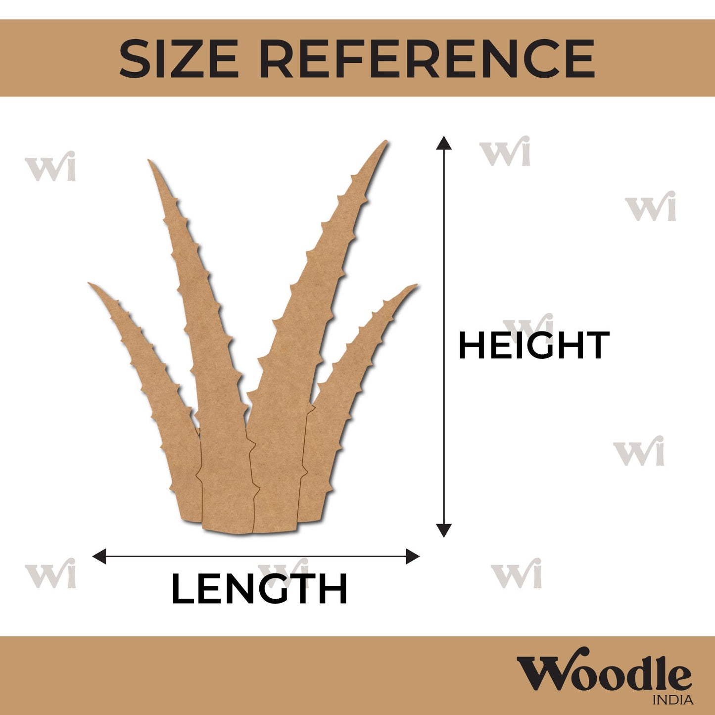Aloe Vera Pre Marked MDF Design 1