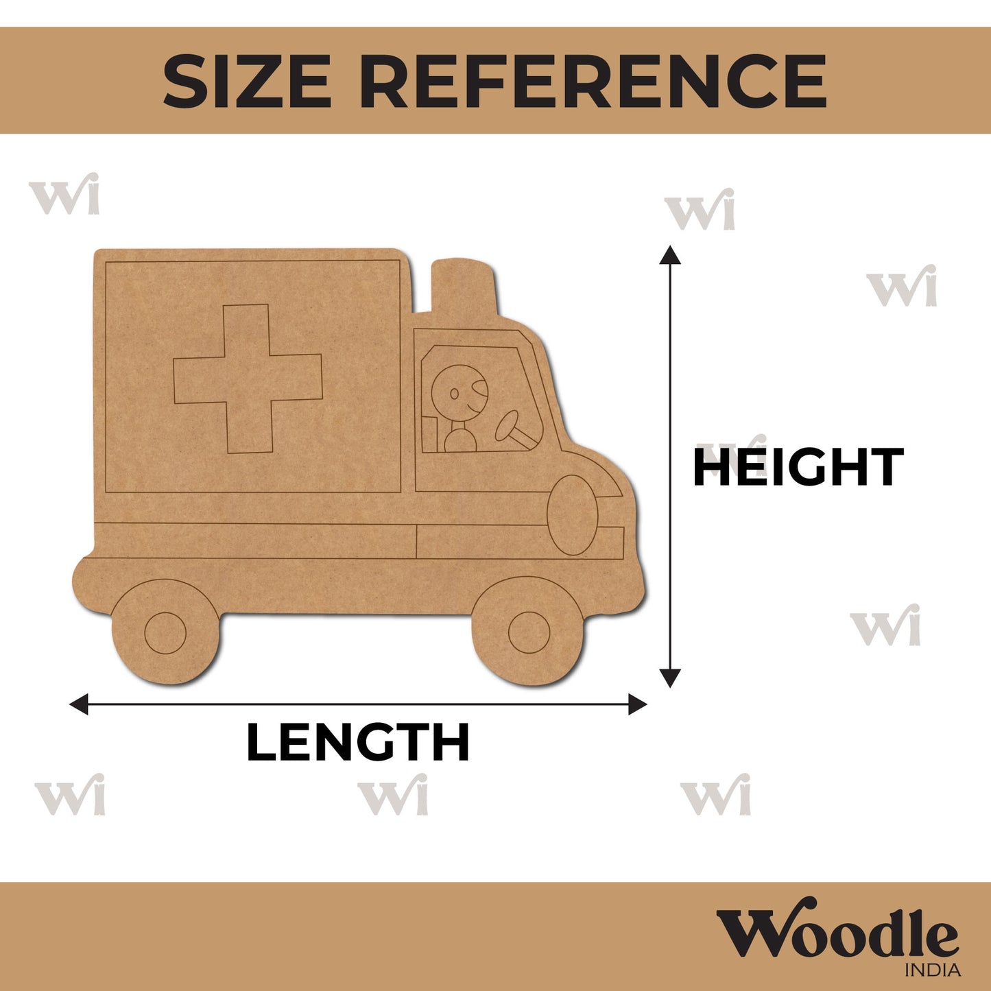 Ambulance Pre Marked MDF Design 2