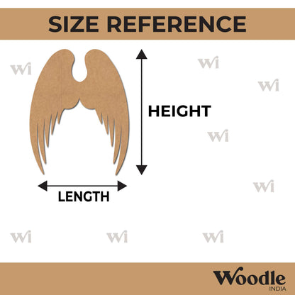 Angel Wings Cutout MDF Design 1