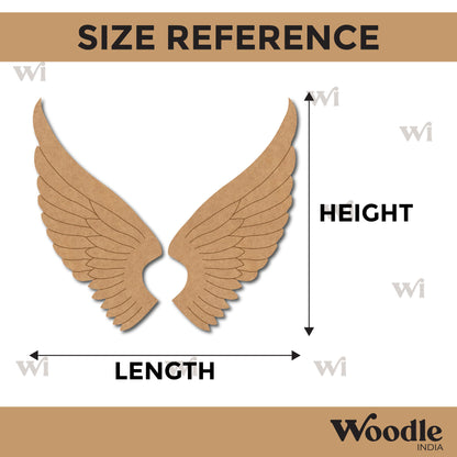 Angel Wings Pre Marked MDF Design 1