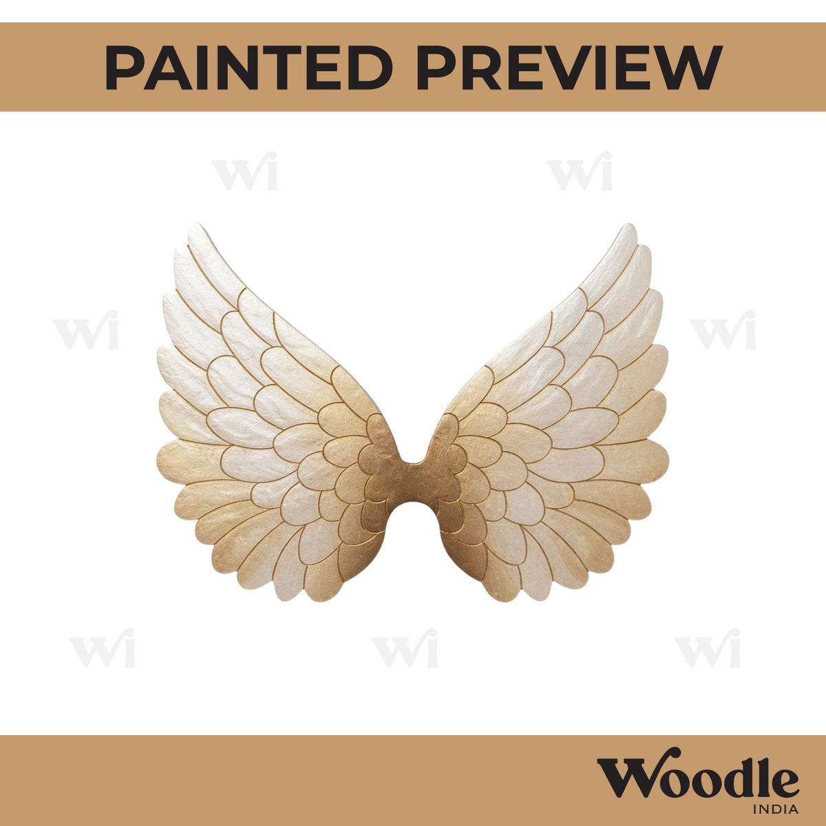 Angel Wings Pre Marked MDF Design 2