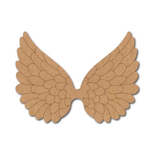 Angel Wings Pre Marked MDF Design 2