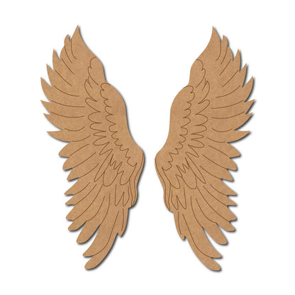 Angel Wings Pre Marked MDF Design 3
