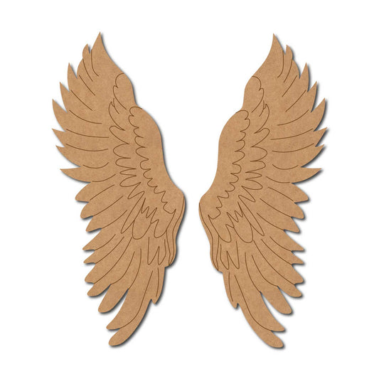 Angel Wings Pre Marked MDF Design 3