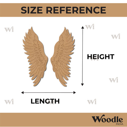 Angel Wings Pre Marked MDF Design 3