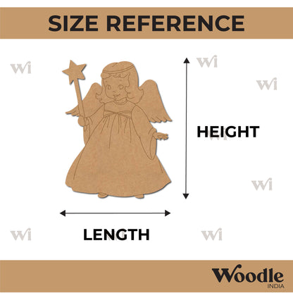 Angel With Star Wand Christmas Pre Marked MDF Design 1