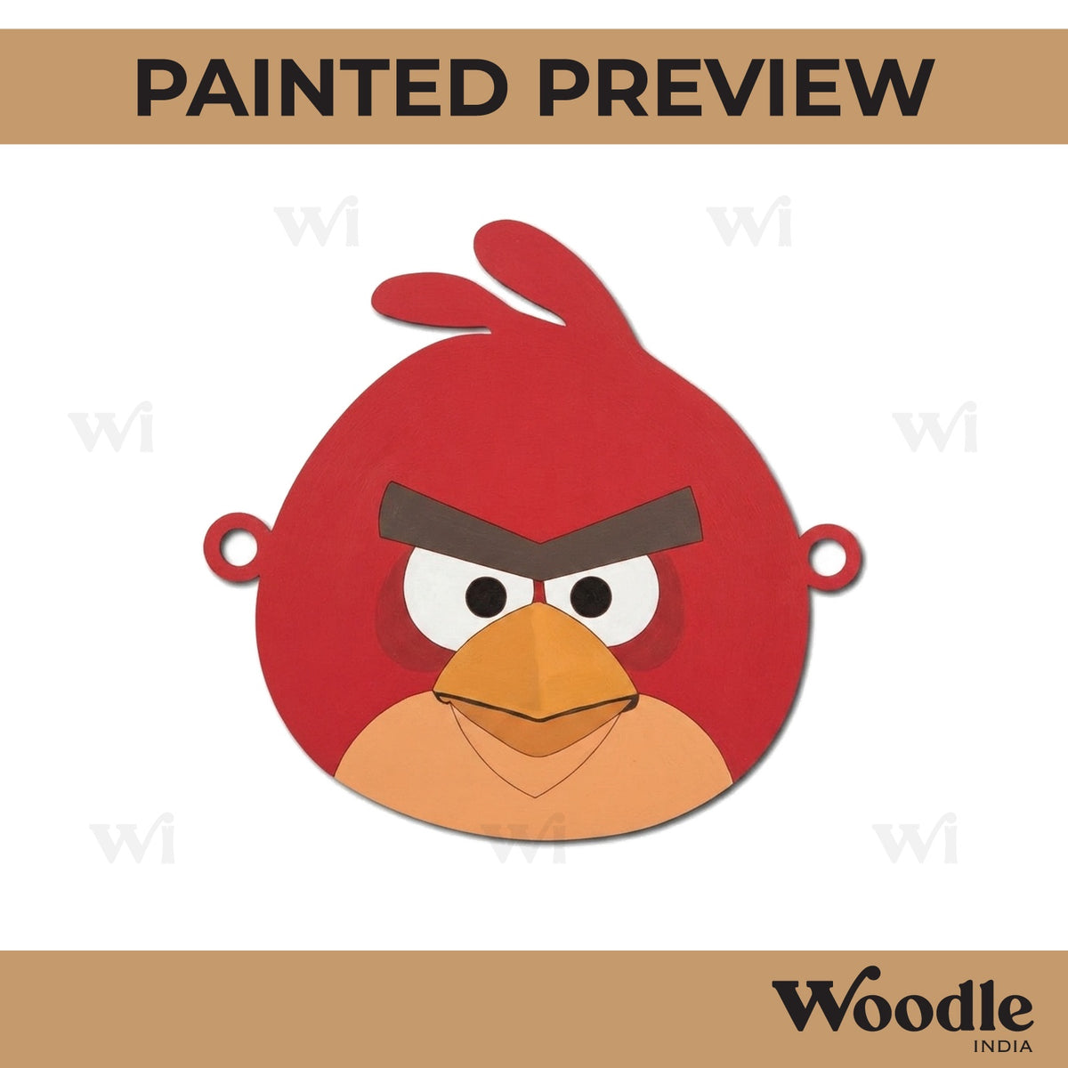 Angry Bird Rakhi Pre Marked MDF Design 1