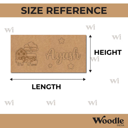 Animal Barn Kids Nameplate MDF Design 1