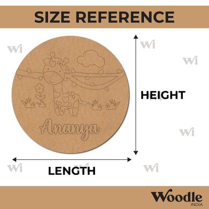 Animal Nameplate MDF Design 1