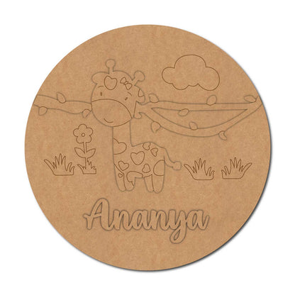 Animal Nameplate MDF Design 1