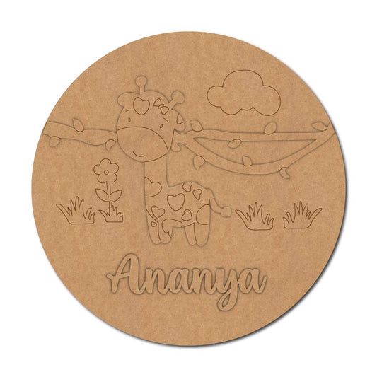 Animal Nameplate MDF Design 1