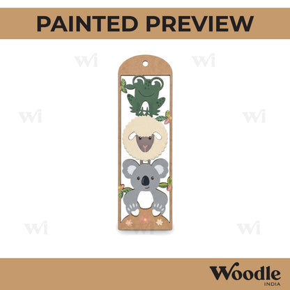 Animals Bookmark MDF Design 1