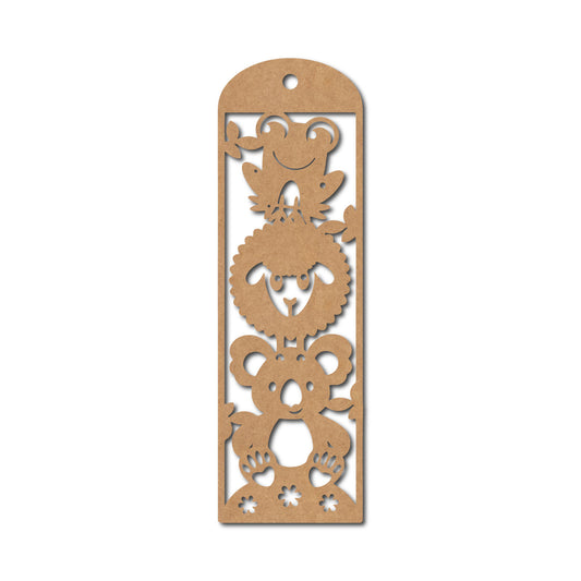 Animals Bookmark MDF Design 1