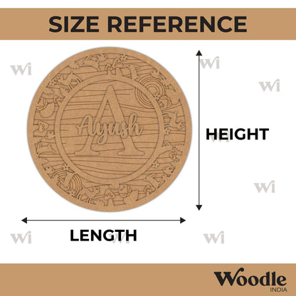 Animals Nameplate MDF Design 11