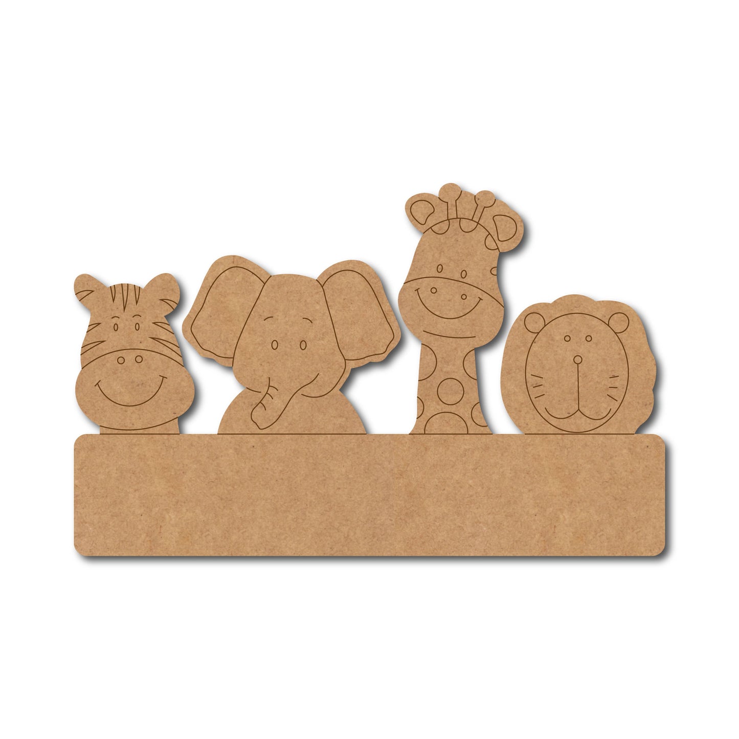 Animals Pre Marked Base MDF Design 1