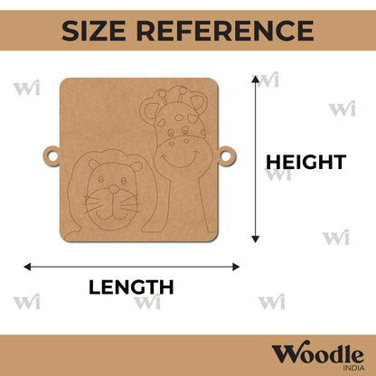 Animals Rakhi Pre Marked MDF Design 1