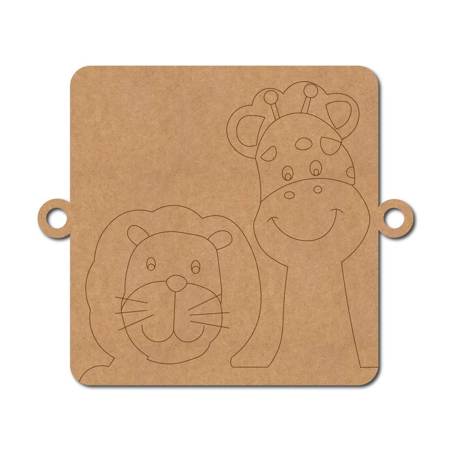 Animals Rakhi Pre Marked MDF Design 1