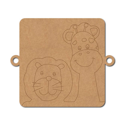 Animals Rakhi Pre Marked MDF Design 1