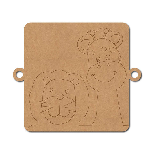 Animals Rakhi Pre Marked MDF Design 1