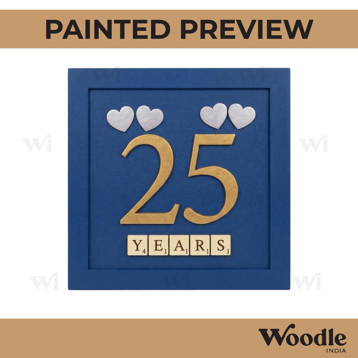 Anniversary Frame MDF Design 1