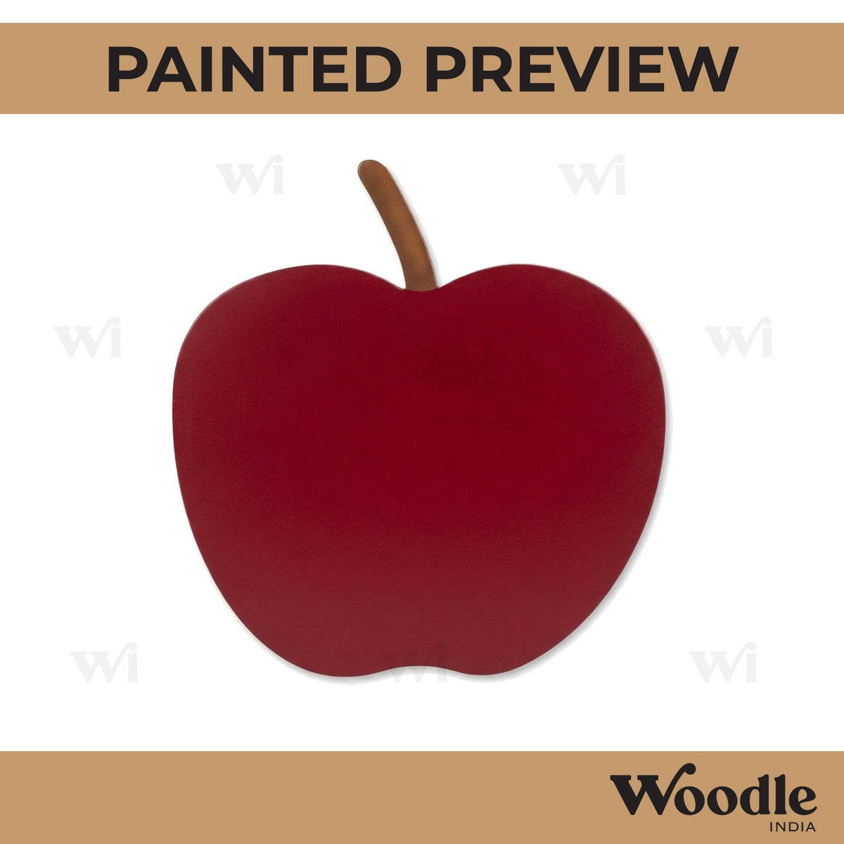 Apple Cutout MDF Design 2
