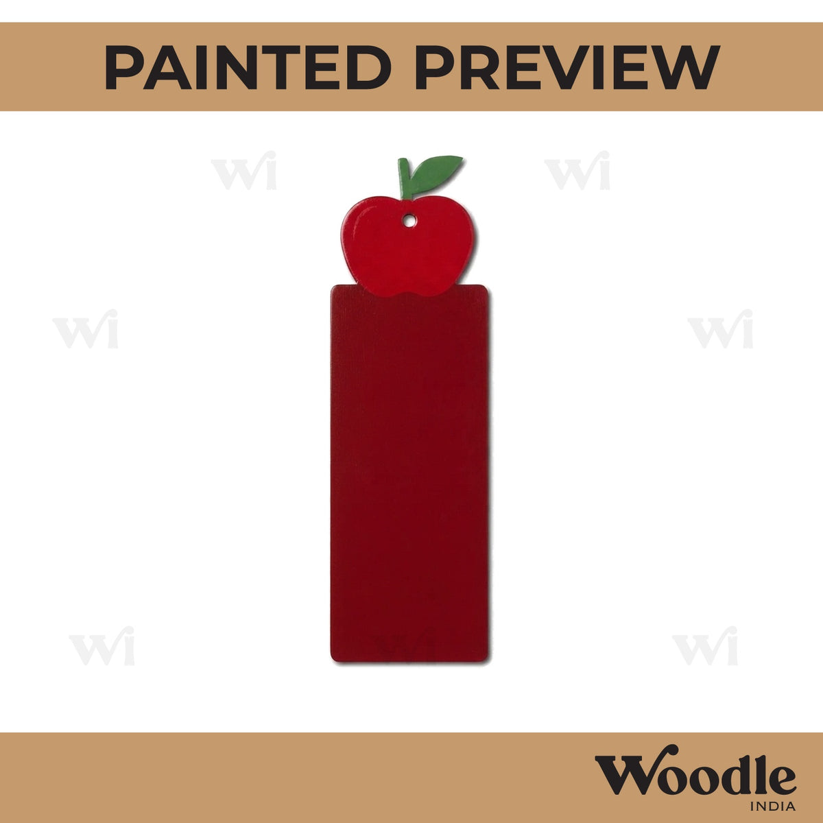 Apple Bookmark MDF Design 1