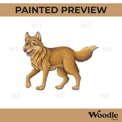 Arctic Wolf Pre Marked MDF Design 1