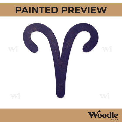 Aries Zodiac Sign Cutout MDF Design 2