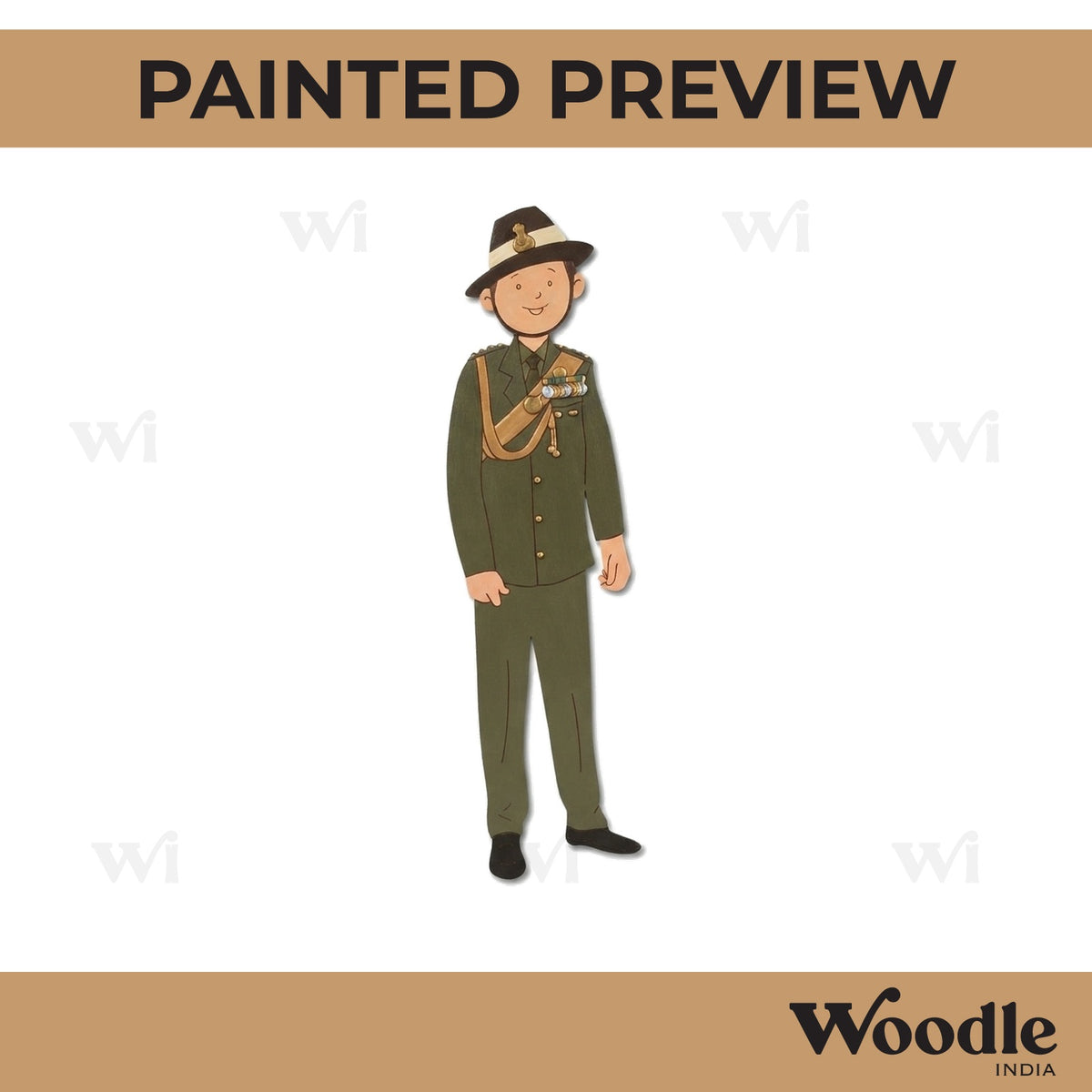 Army General Pre Marked MDF Design 1