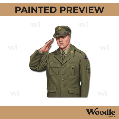 Army Man Cutout MDF Design 1