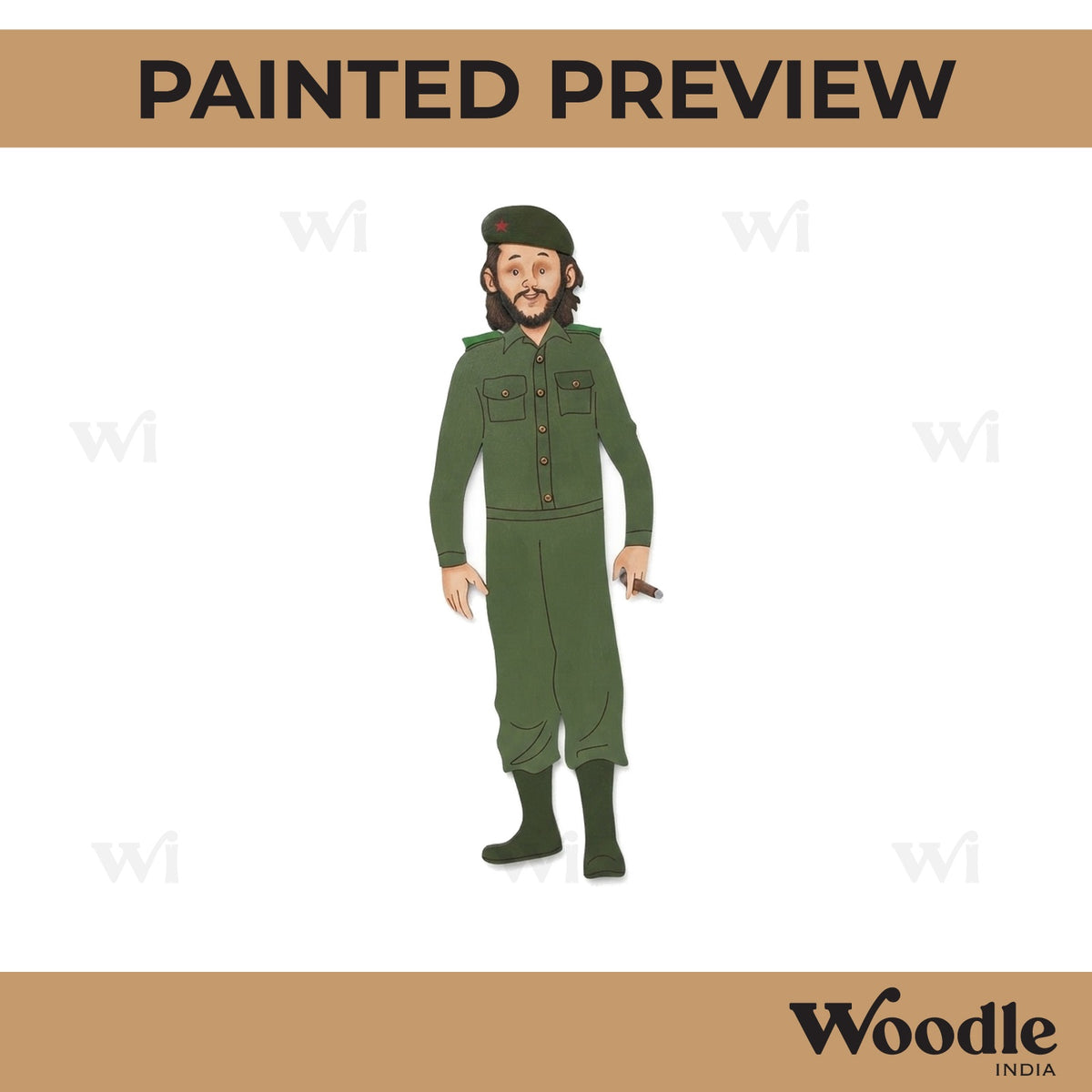 Army Man Pre Marked MDF Design 1
