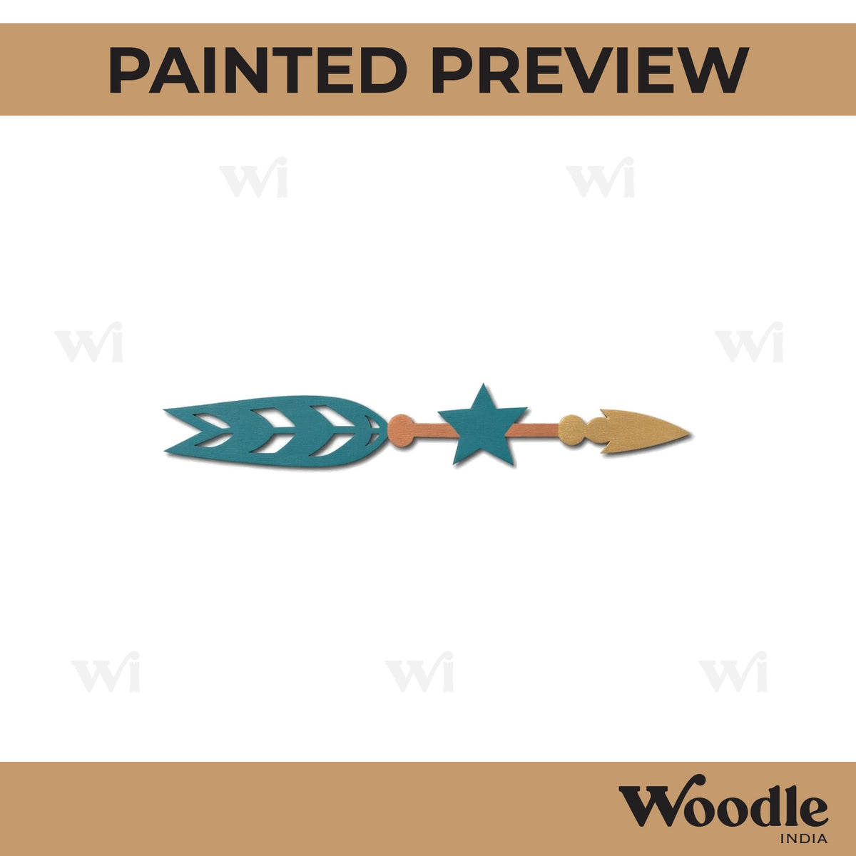 Arrow Cutout MDF Design 3