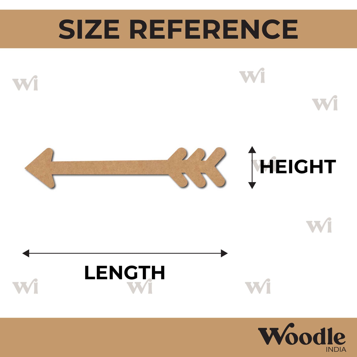 Arrow Cutout MDF Design 6