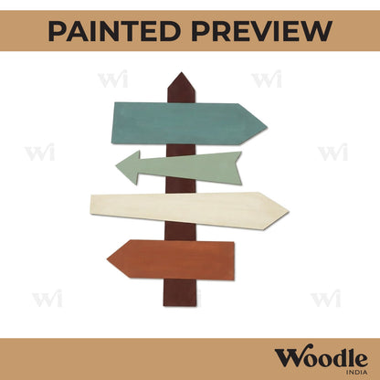Arrows Signboard Pre Marked MDF Design 1