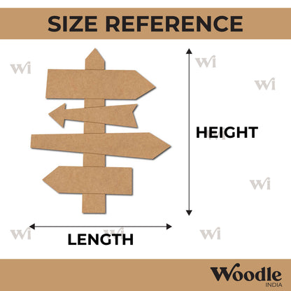 Arrows Signboard Pre Marked MDF Design 1