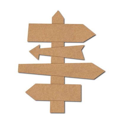 Arrows Signboard Pre Marked MDF Design 1