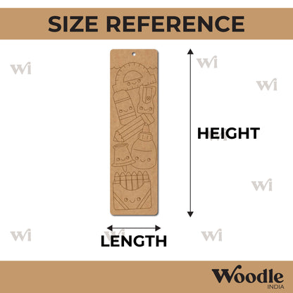 Art & Craft Items Bookmark Pre Marked MDF Design 1
