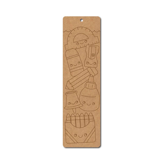 Art & Craft Items Bookmark Pre Marked MDF Design 1
