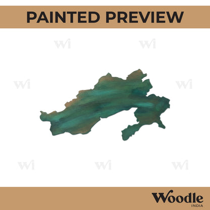 Arunachal Pradesh Map Cutout MDF Design 1