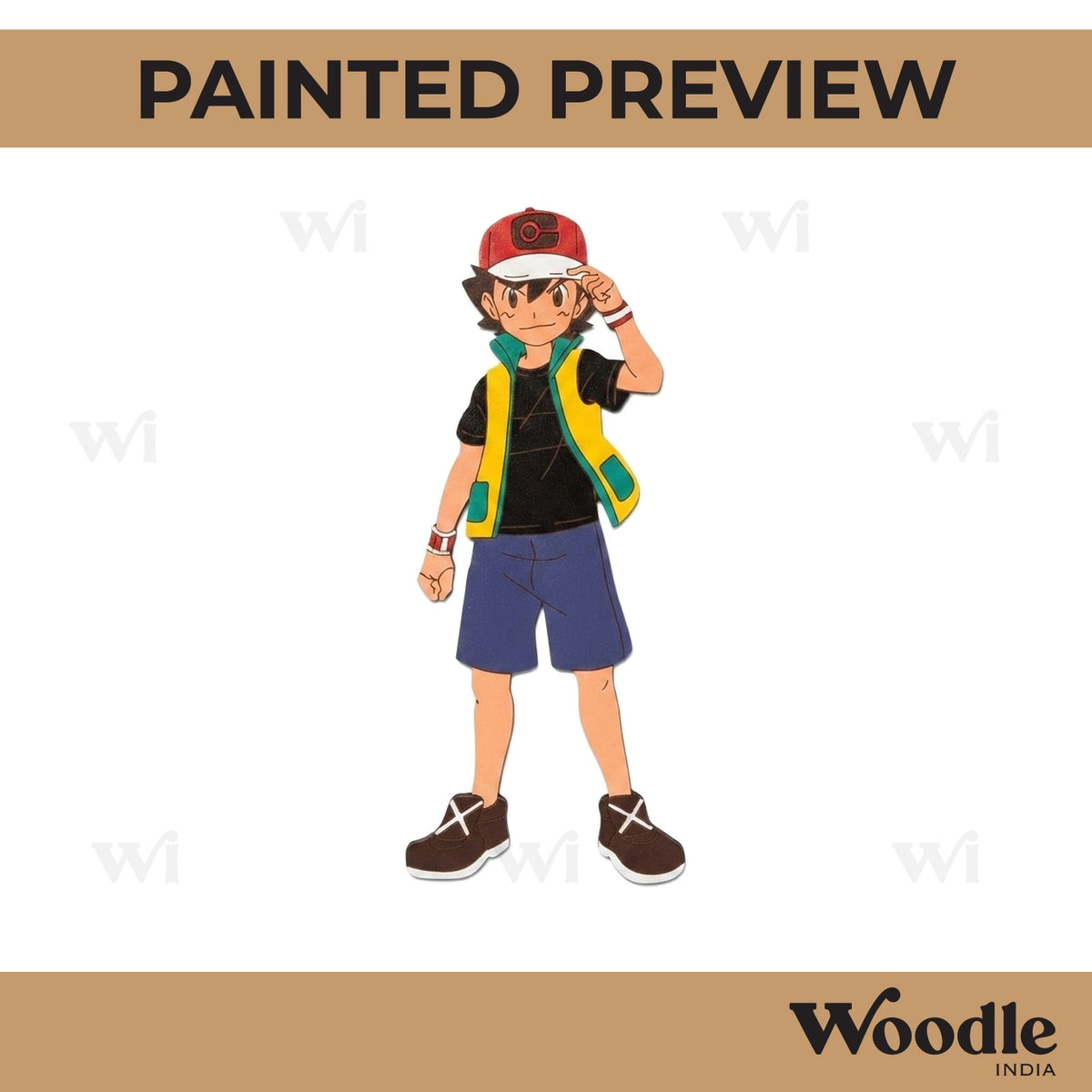 Ash Pokemon Pre Marked MDF Design 1