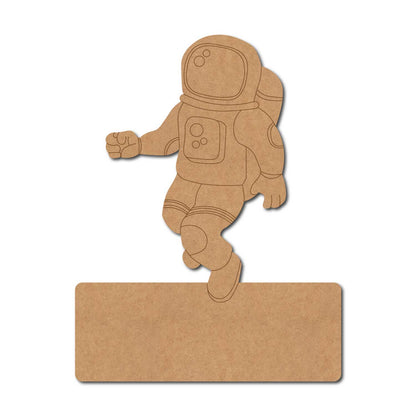 Astronaut Nameplate Pre Marked MDF Design 1