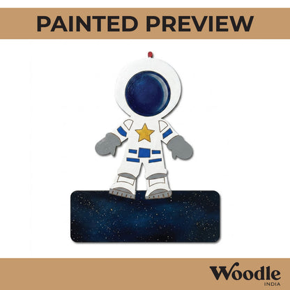 Astronaut Nameplate Pre Marked MDF Design 2