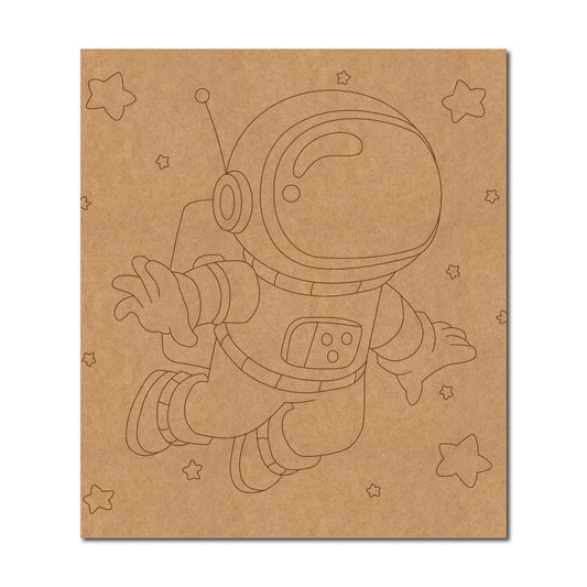 Astronaut Space Theme Pre Marked Base MDF Design 1