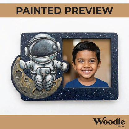 Astronaut Three Layered Photo Frame MDF Design 1