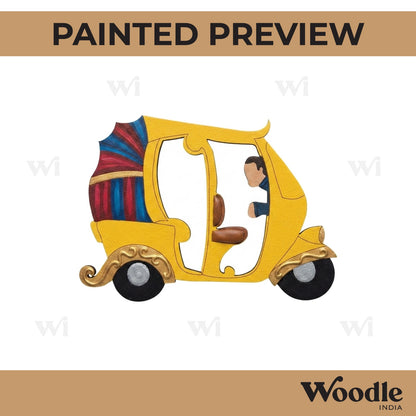 Auto Rickshaw Pre Marked MDF Design 1