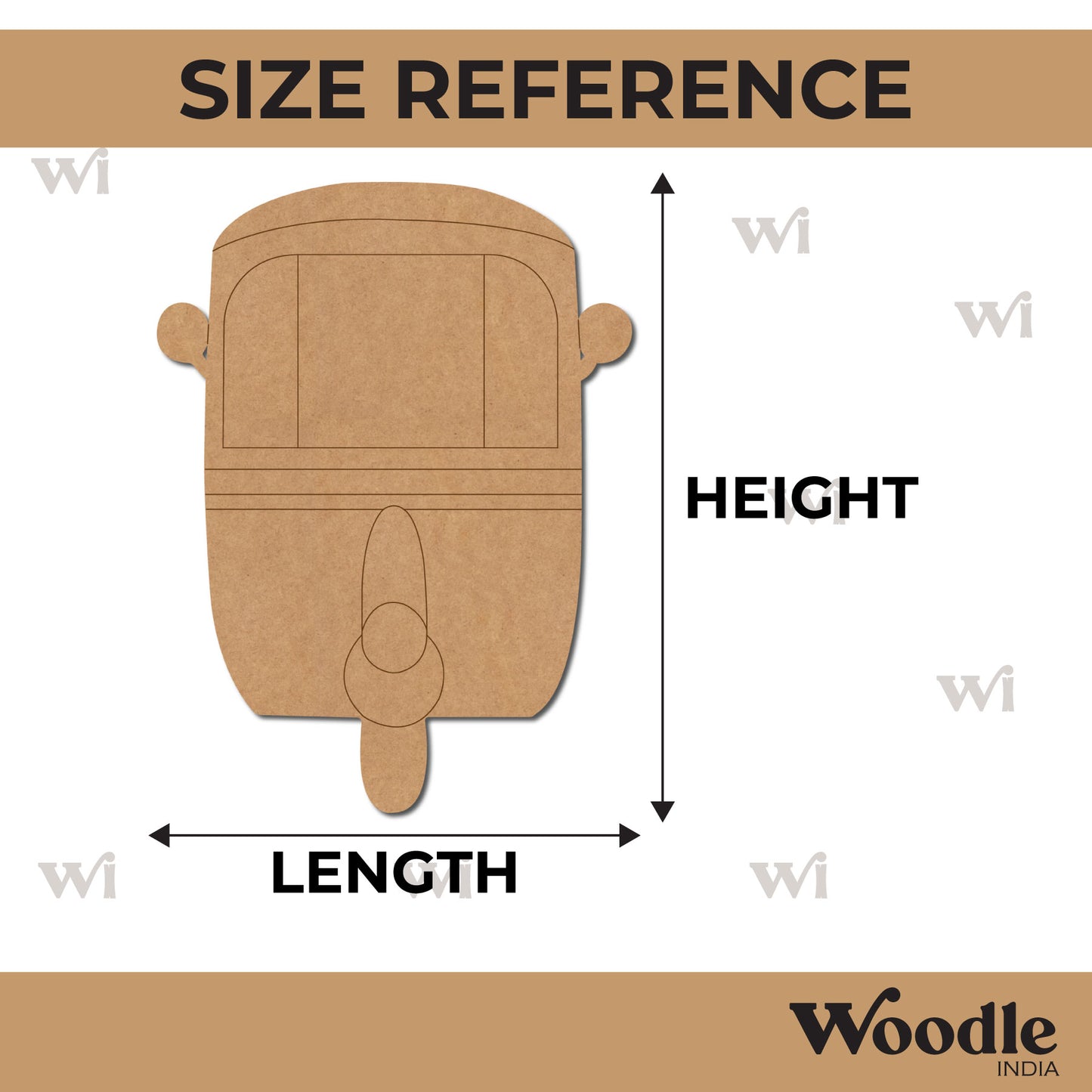 Auto Rickshaw Pre Marked MDF Design 3