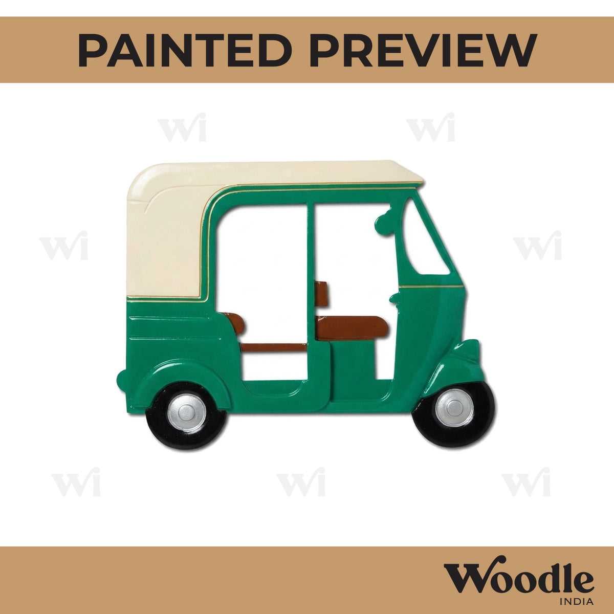 Auto Rickshaw Cutout MDF Design 1